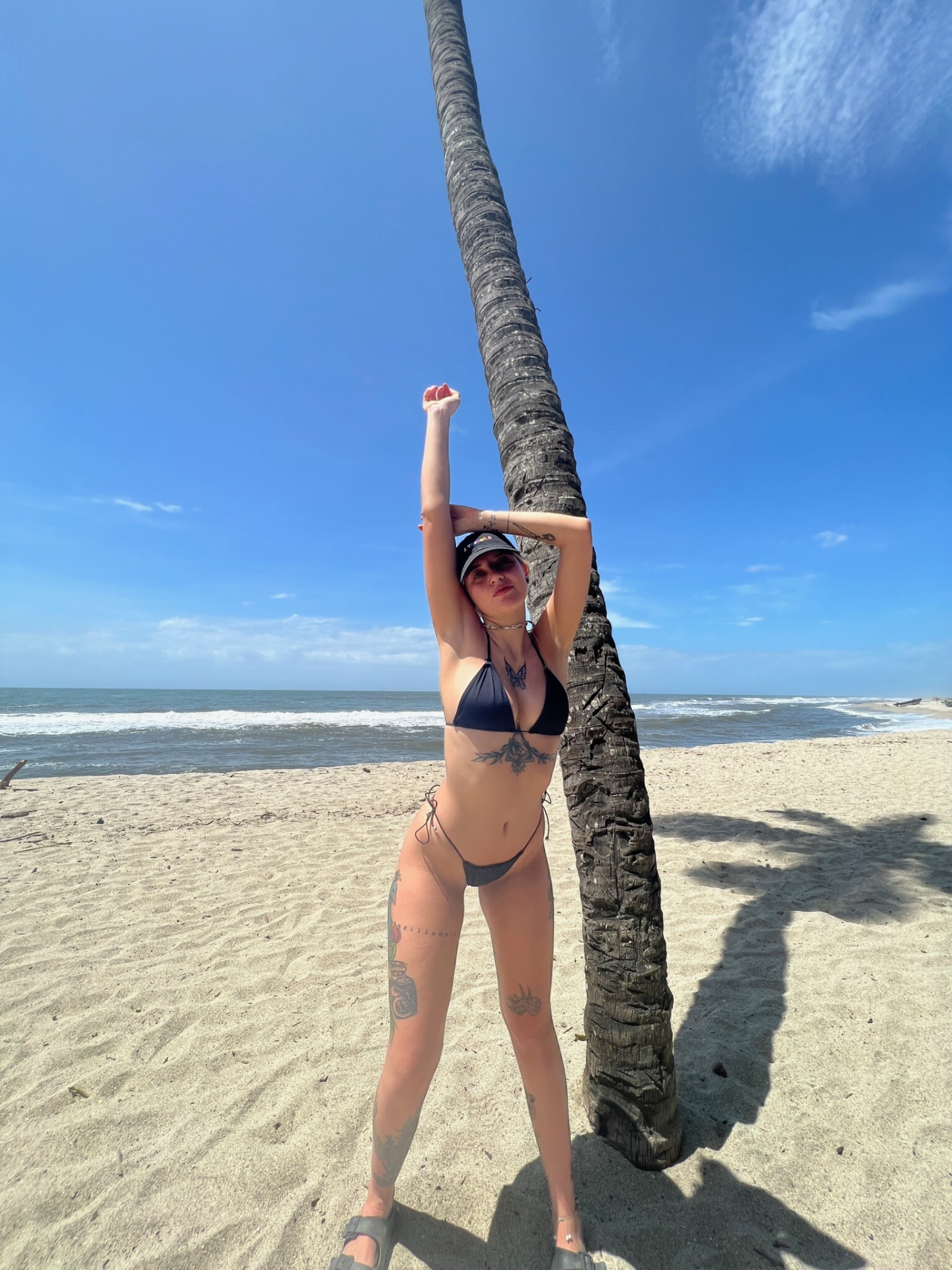 Exclusive photo of beautiful Bikini by Alicia Rossi 🍑💦 (@alicia_rossi) and real Beach and Long Legs