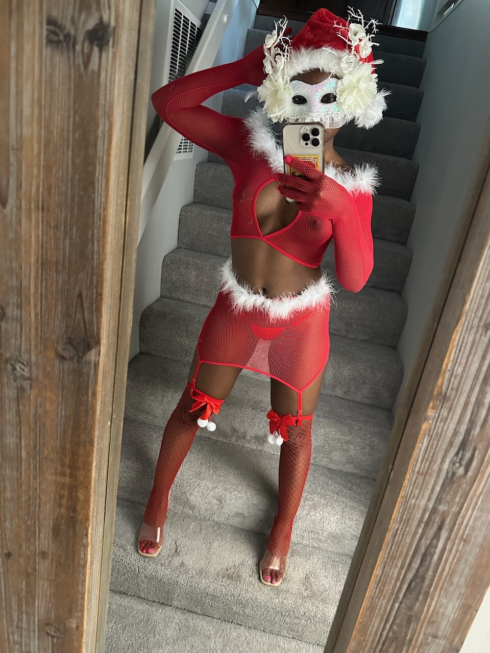 Exclusive photo of beautiful Boobs by Ebony Butts (@ebonybutts) and real Christmas, Homemade and Ebony