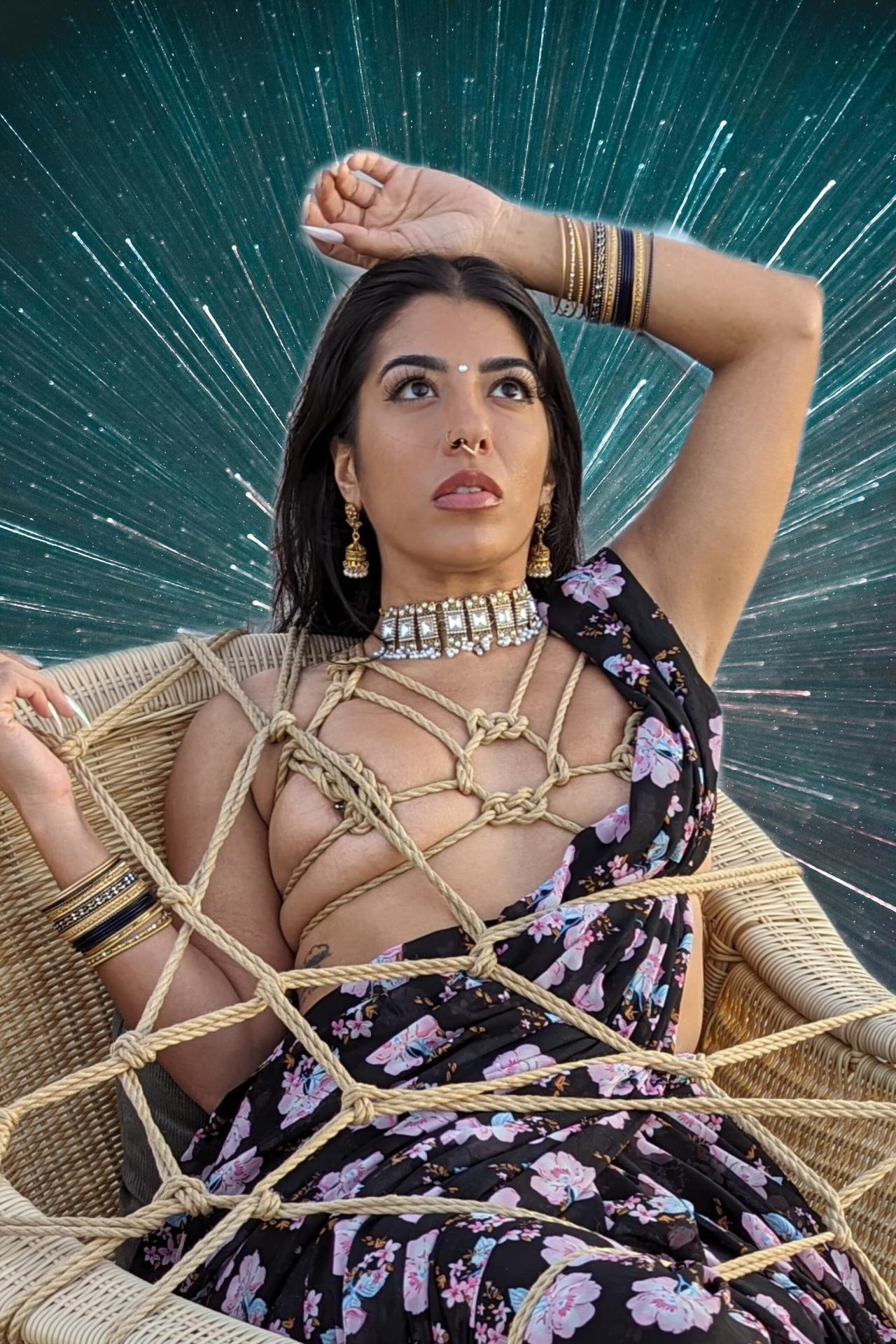 Exclusive photo of beautiful BDSM by Jasmine Sherni (@jasminesherni) and real Bondage and Jasmine Sherni