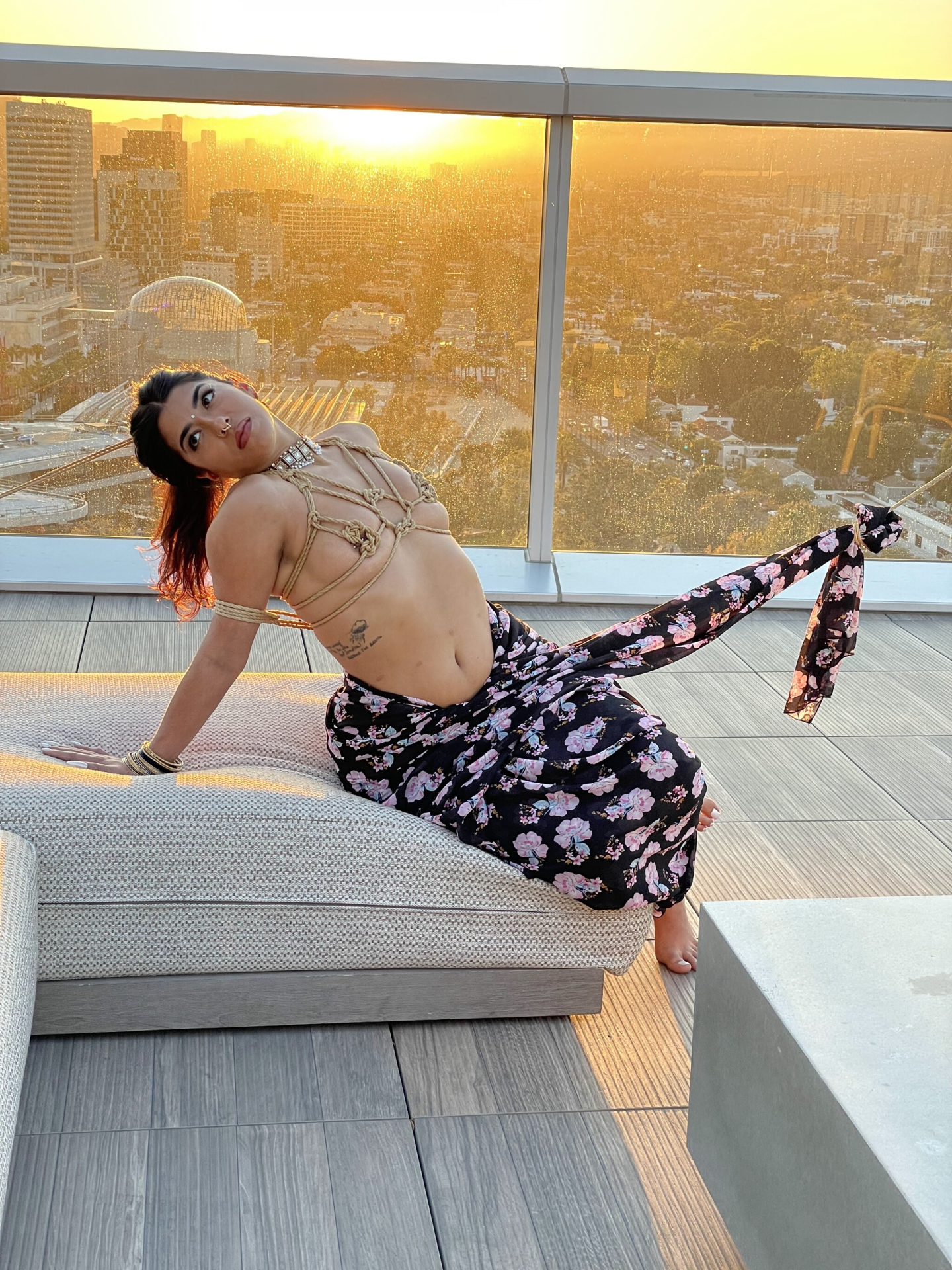 Exclusive photo of beautiful BDSM by Jasmine Sherni (@jasminesherni) and real Bondage and Jasmine Sherni