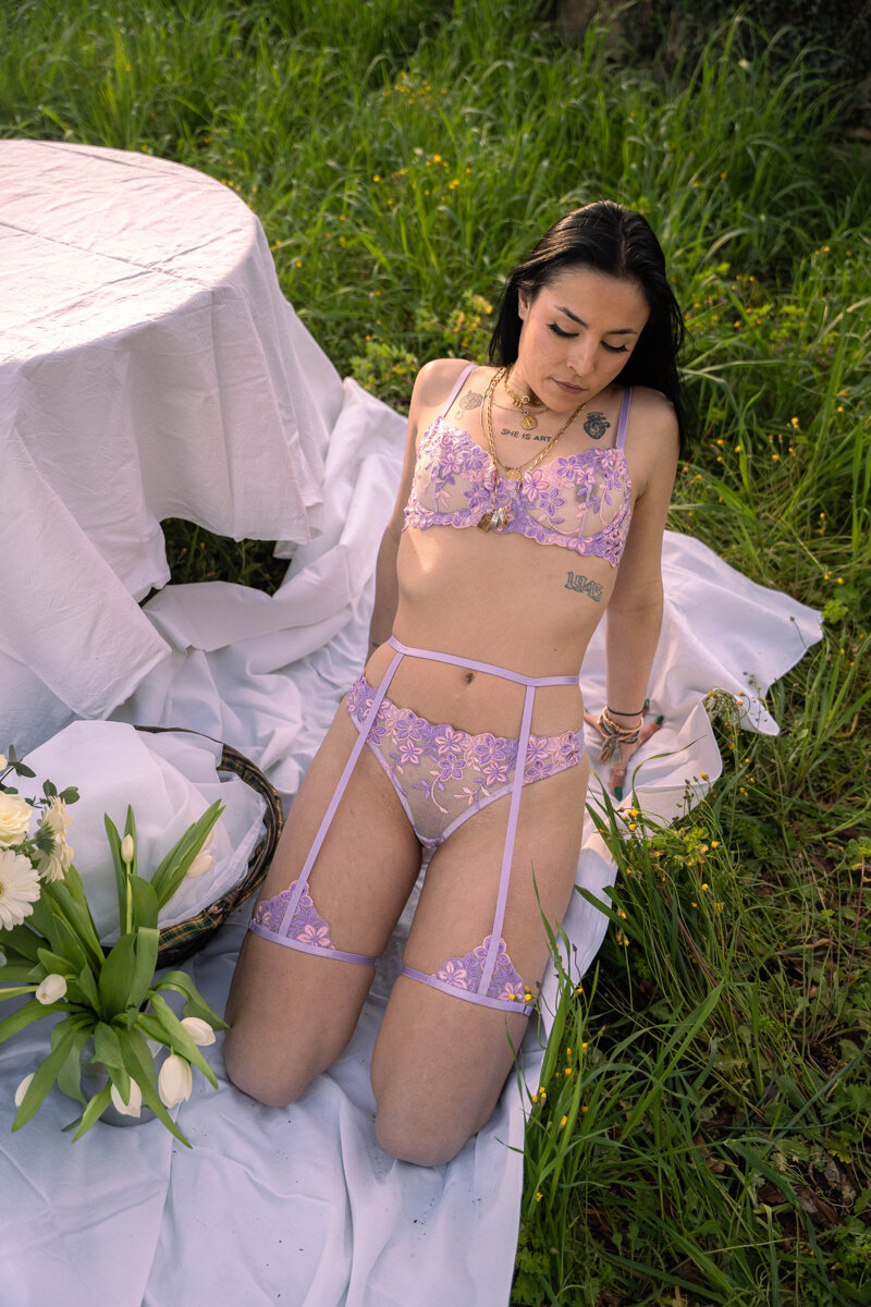 Exclusive photo of beautiful Art by Laly (@lalychauvette) and real Brunette, Erotic and Bra