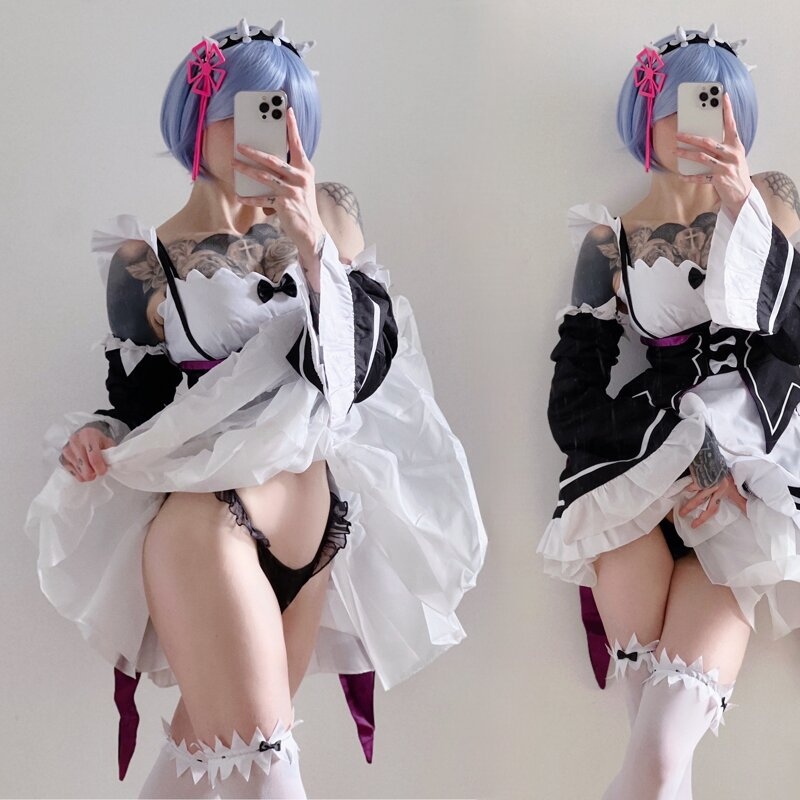 Exclusive photo of beautiful Anime by luna 🌱 (@lunara_fawn) and real Cosplay, OnlyFans and Maid