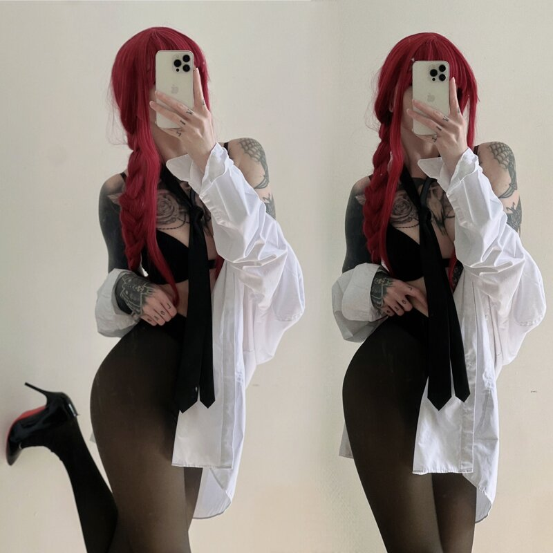 Exclusive photo of beautiful Cosplay by luna 🌱 (@lunara_fawn) and real Dominatrix and Dominant