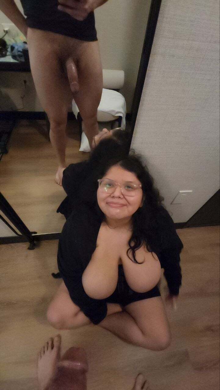 Exclusive photo of beautiful Big Tits by lydiagrey (@lydiagrey) and real Big Dick and Blowjob