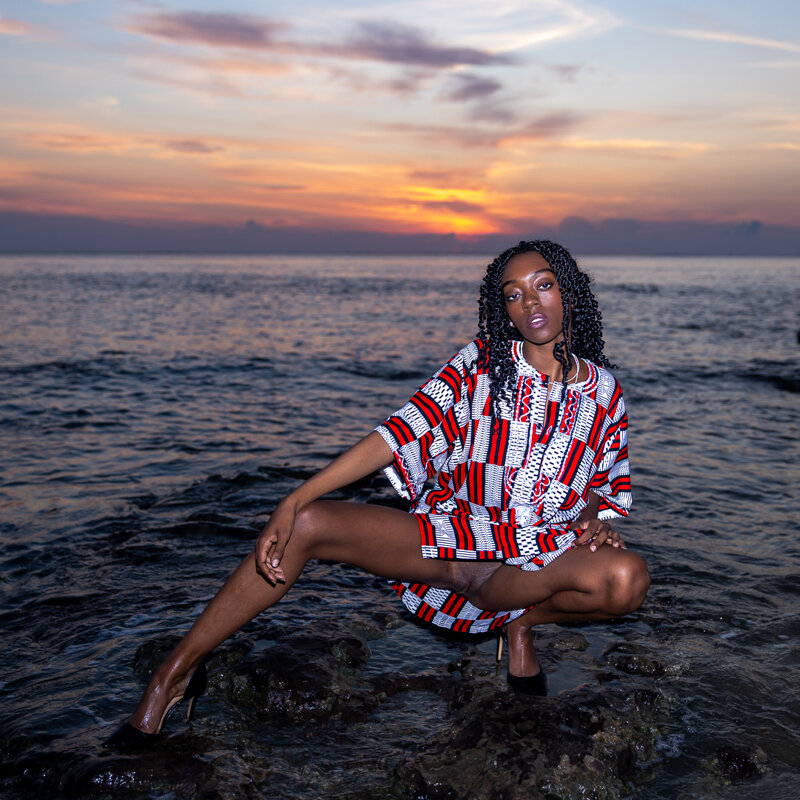 Exclusive photo of beautiful African by miserygirlv (@miserygirlv) and real Beach and Black