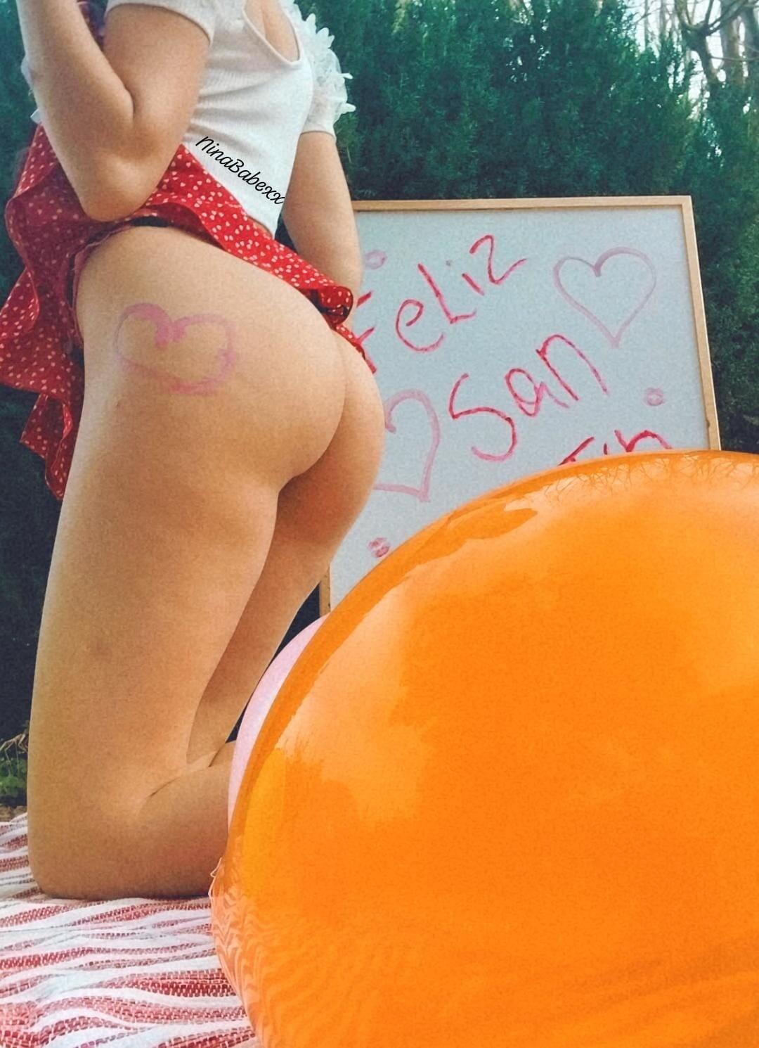 Exclusive photo of beautiful Ass by Nina 🎀 (@ninababexx) and real Amateur and Big Ass