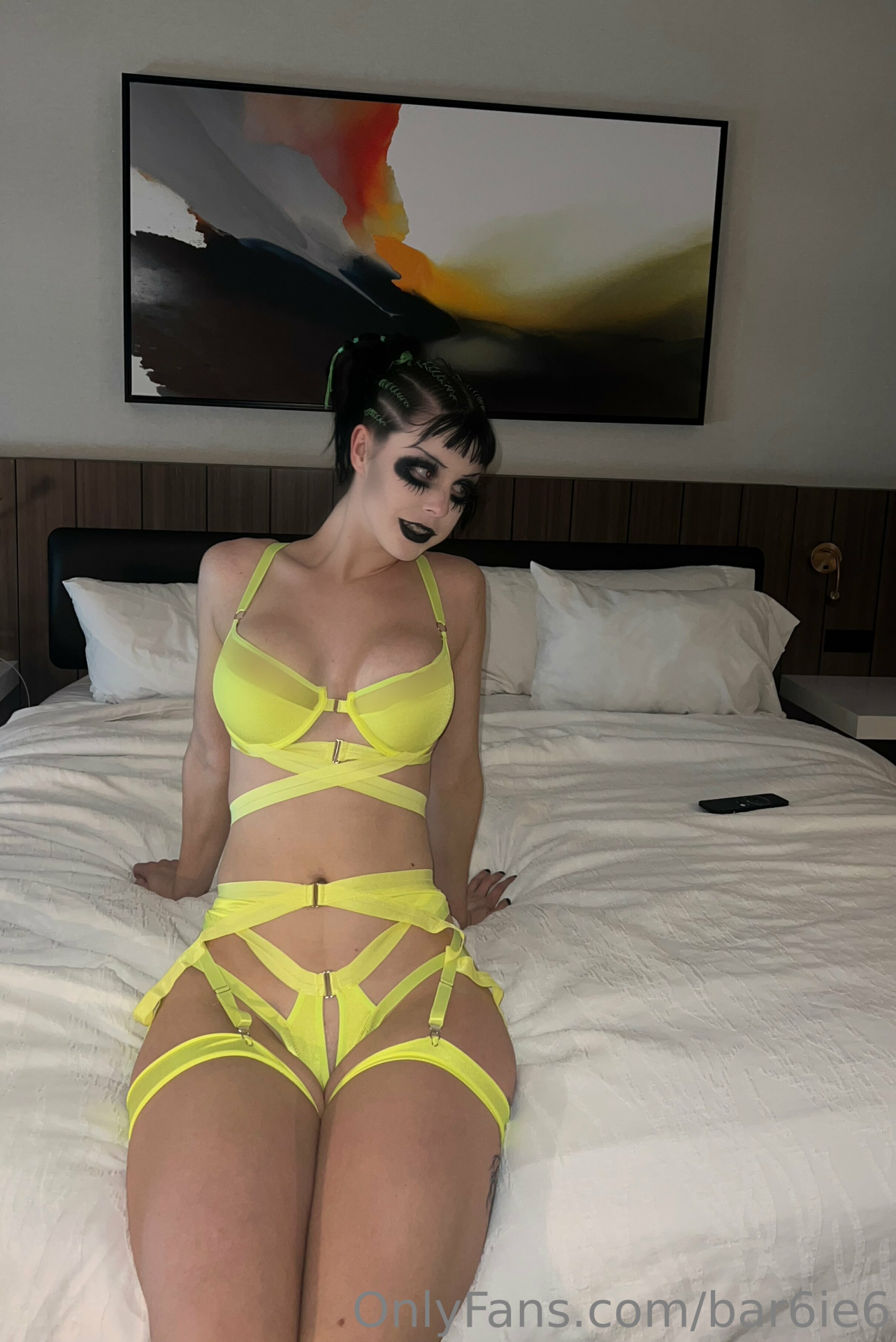 Exclusive photo of beautiful Boobs by OnlyFans Leaks (@of-leaks) and real Brunette, Cleavage and Brown Eyes