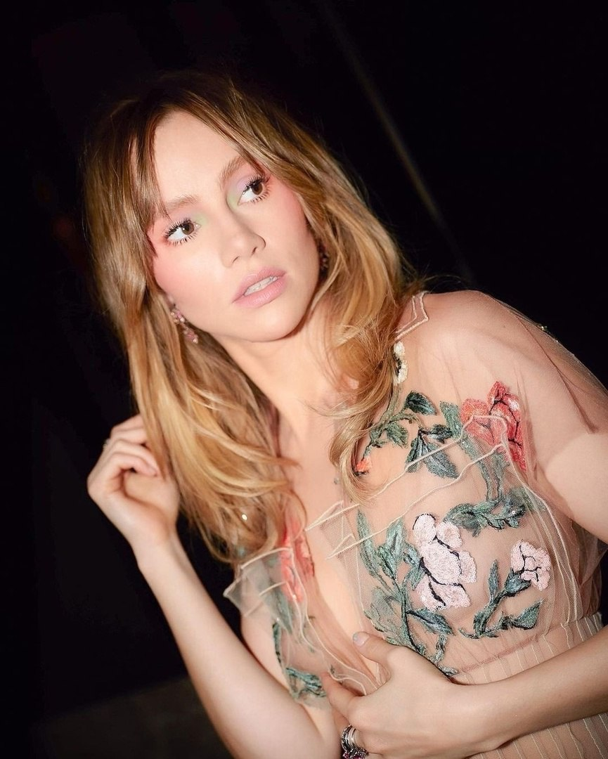 Exclusive photo of beautiful Blonde by Only Girls (@only-girls) and real Bangs and Dress