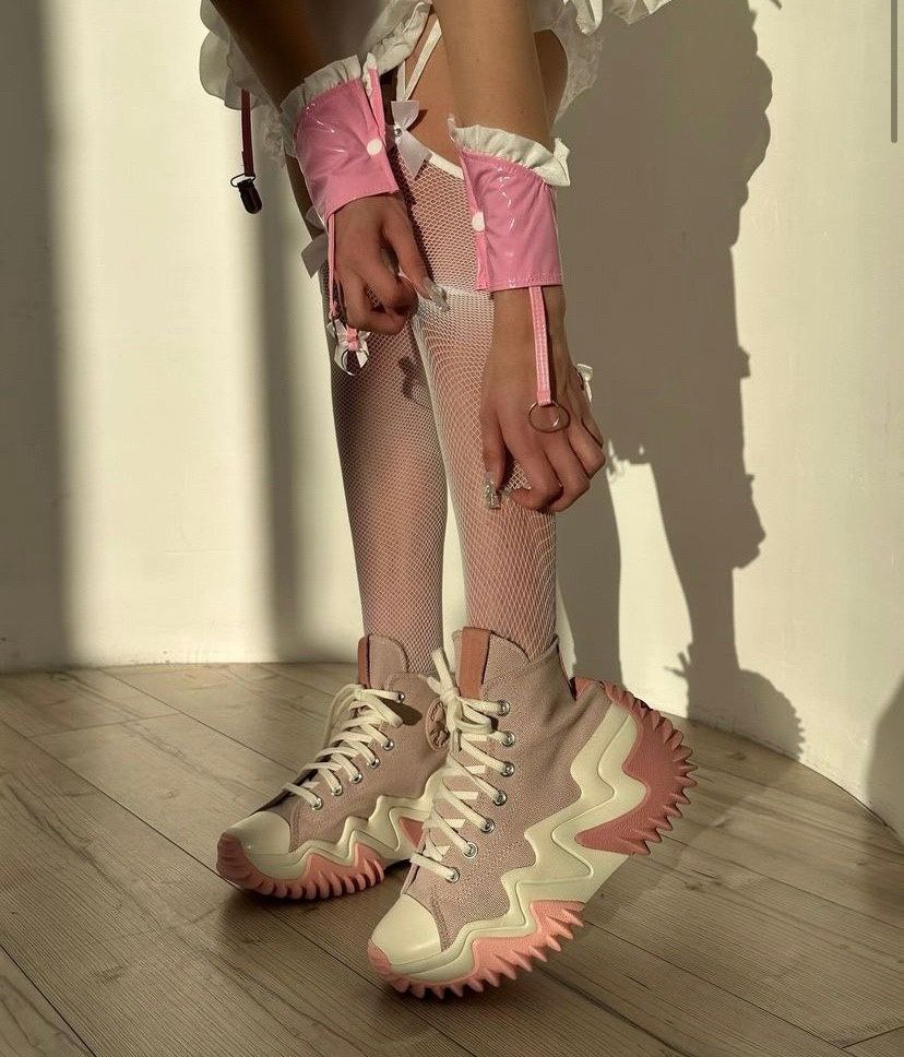 Exclusive photo of beautiful Boots by Only Girls (@only-girls) and real Fishnet and Garter Belt