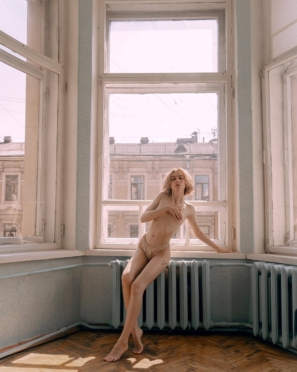 Exclusive photo of beautiful Blonde by Only Girls (@only-girls) and real Female and Panties