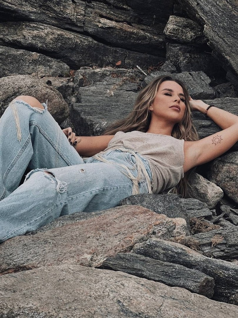 Exclusive photo of beautiful Blonde by Only Girls (@only-girls) and real Jeans, Outdoor and Long Hair