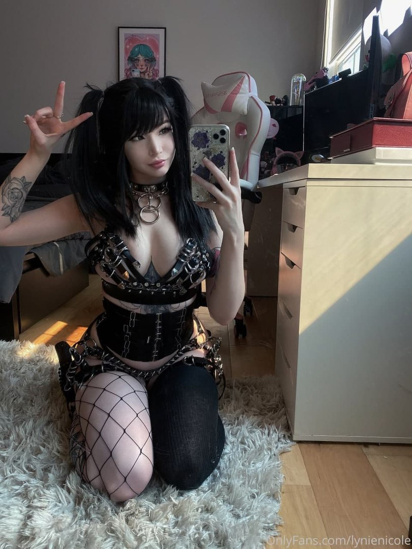 Exclusive photo of beautiful Bangs by Only Girls (@only-girls) and real Choker, Goth and Corset