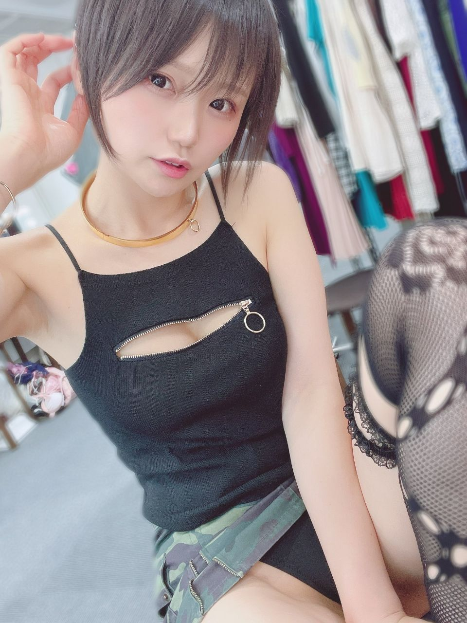 Exclusive photo of beautiful Army by Only Girls (@only-girls) and real Brunette, Cute and Braless