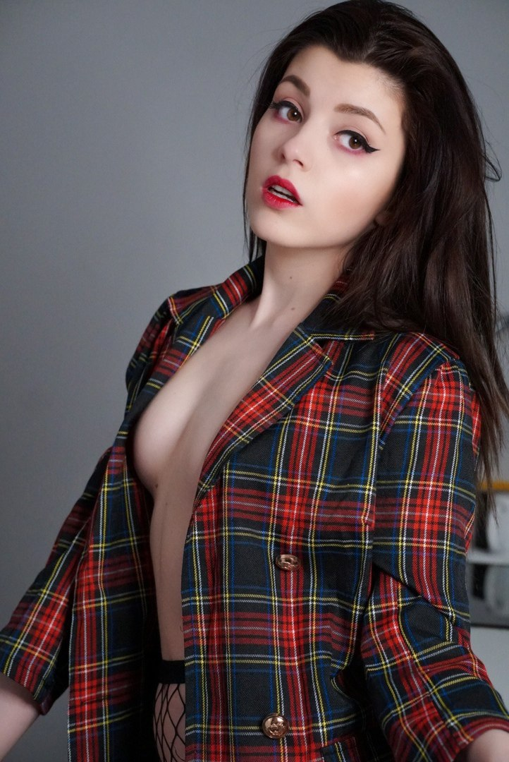 Exclusive photo of beautiful Brunette by Only Girls (@only-girls) and real Braless and Brown Eyes