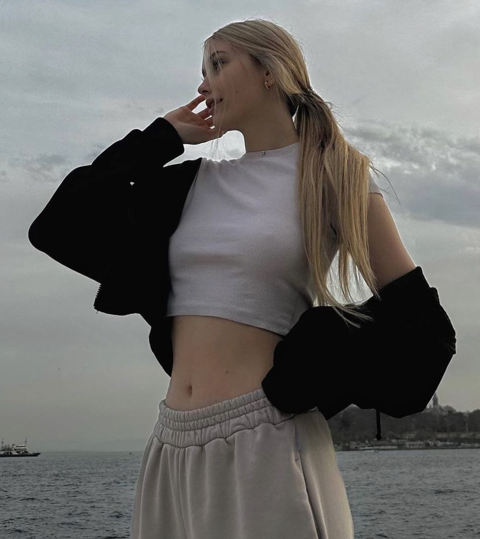 Exclusive photo of beautiful Blonde by Only Girls (@only-girls) and real Body and Belly Button