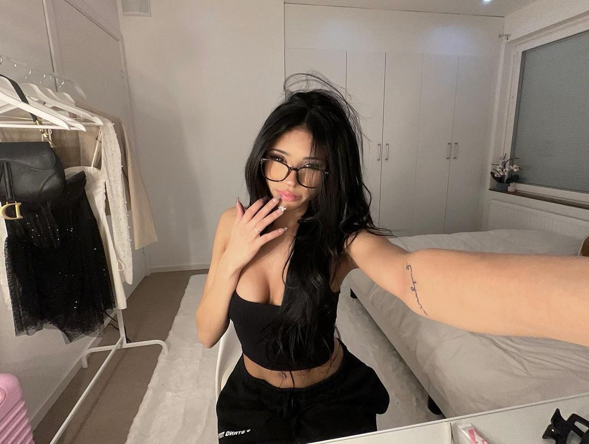 Exclusive photo of beautiful Brunette by Only Girls (@only-girls) and real Babe, Cleavage and Busty