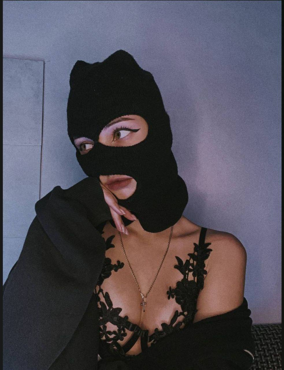 Exclusive photo of beautiful Bra by Only Girls (@only-girls) and real Eye Shadow, Mask and Long Hair