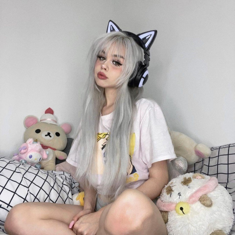 Exclusive photo of beautiful Bangs by Only Girls (@only-girls) and real Female and Grey Hair