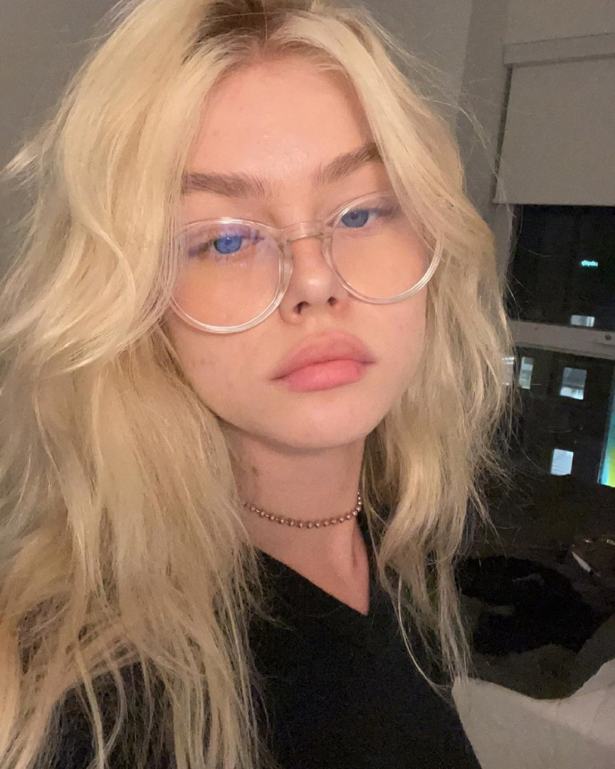 Exclusive photo of beautiful Blonde by Only Girls (@only-girls) and real Blue Eyes and Choker