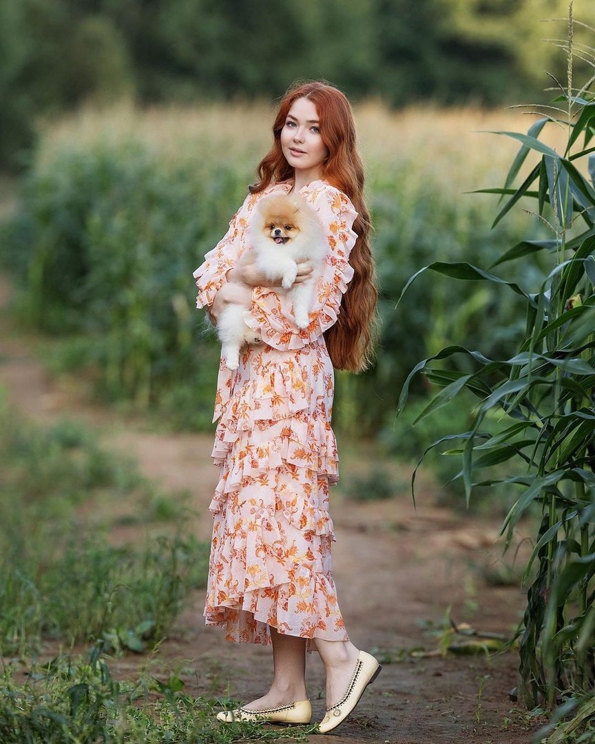 Exclusive photo of beautiful Dress by Only Girls (@only-girls) and real Outdoor and Puppy