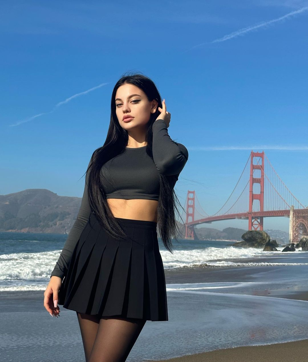Exclusive photo of beautiful Brunette by Only Girls (@only-girls) and real Body and Beach