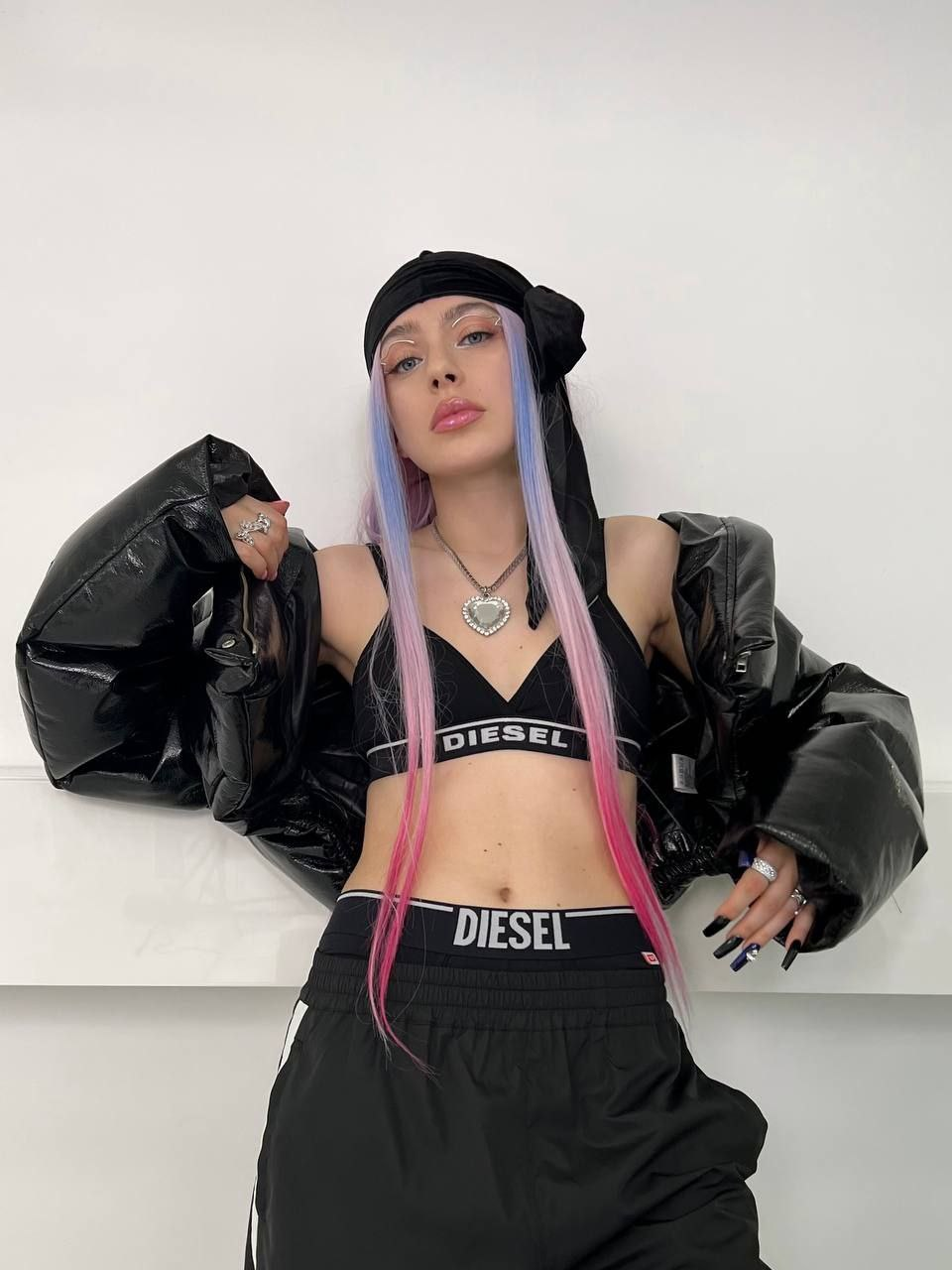 Exclusive photo of beautiful Blue Hair by Only Girls (@only-girls) and real Long Hair, Pink Hair and Makeup