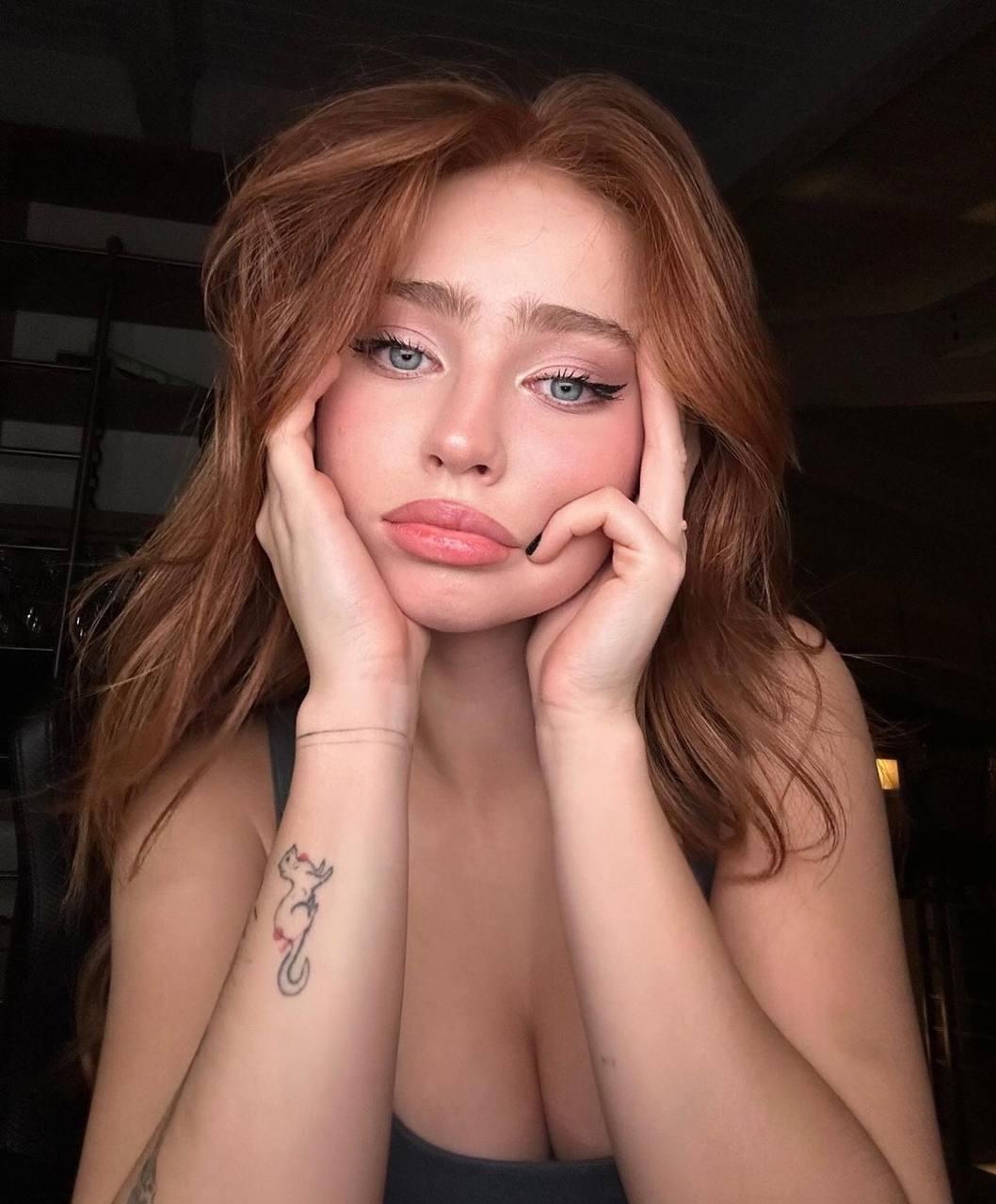 Exclusive photo of beautiful Body by Only Girls (@only-girls) and real Beautiful, Eye Shadow and Cleavage