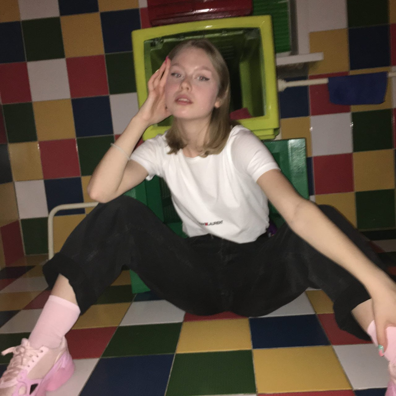Exclusive photo of beautiful Colorful by Only Girls (@only-girls) and real Legs and Long Hair