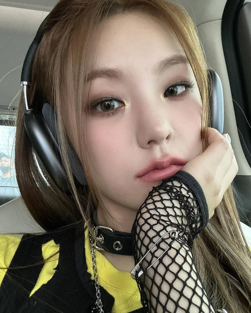 Exclusive photo of beautiful Choker by Only Girls (@only-girls) and real Fishnet and Long Hair