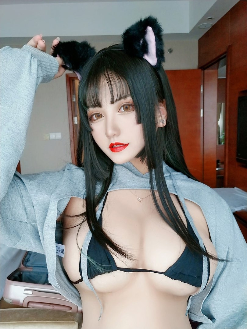Exclusive photo of beautiful Bikini by Only Girls (@only-girls) and real Bangs and Long Hair