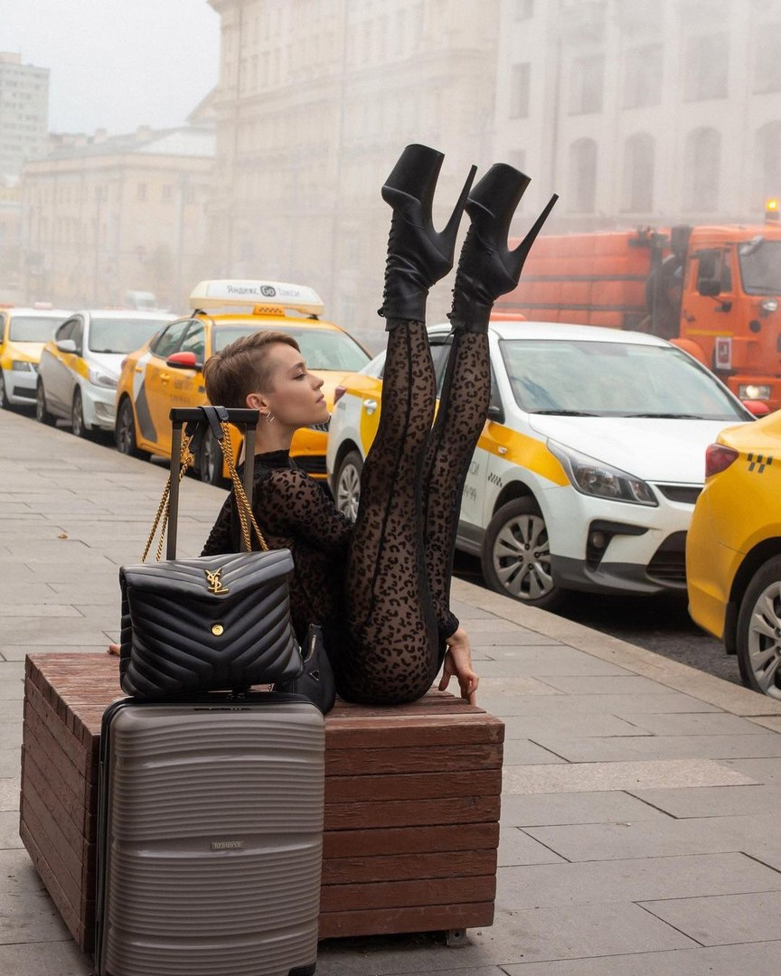 Exclusive photo of beautiful Boots by Only Girls (@only-girls) and real Black and Body Stockings