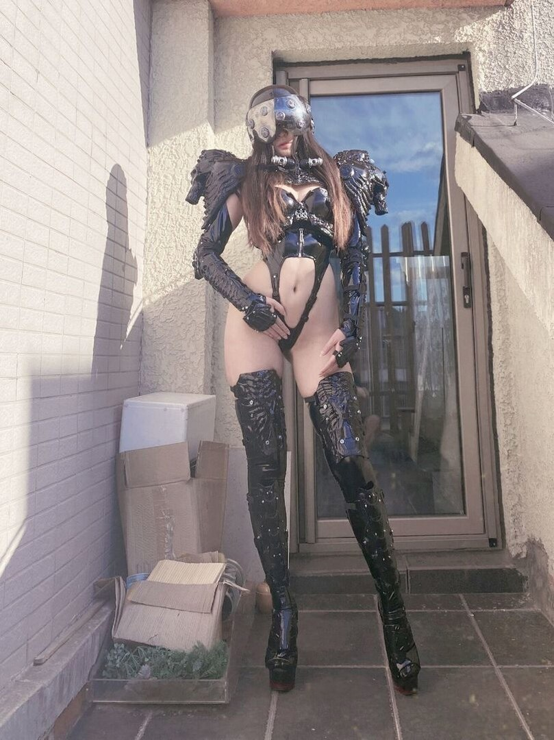 Exclusive photo of beautiful Boots by Only Girls (@only-girls) and real Black, Costume and Body Stockings