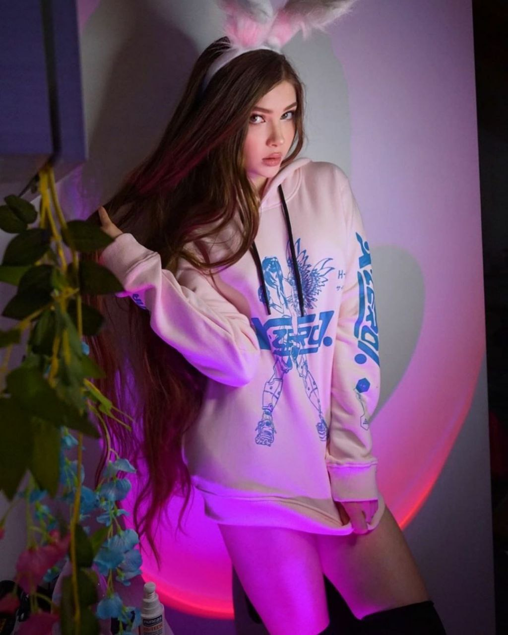 Exclusive photo of beautiful Female by Only Girls (@only-girls) and real Long Hair and Pink