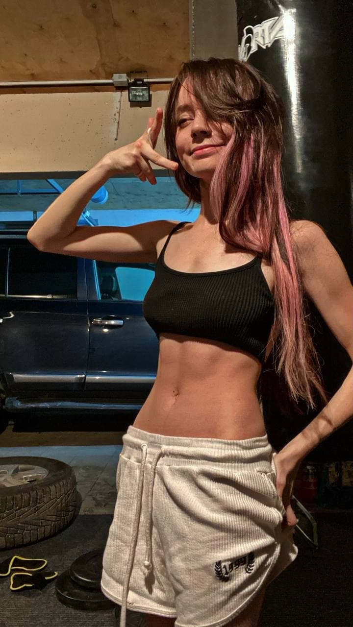 Exclusive photo of beautiful Abs by Only Girls (@only-girls) and real Athletic and Brunette