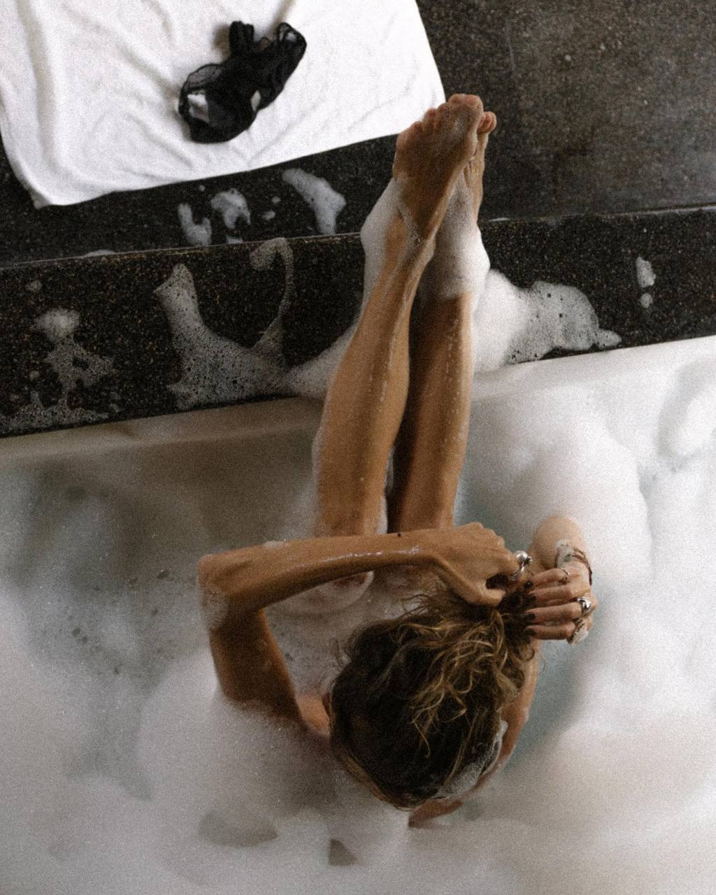 Exclusive photo of beautiful Bathtub by Only Girls (@only-girls) and real Bath and Feet