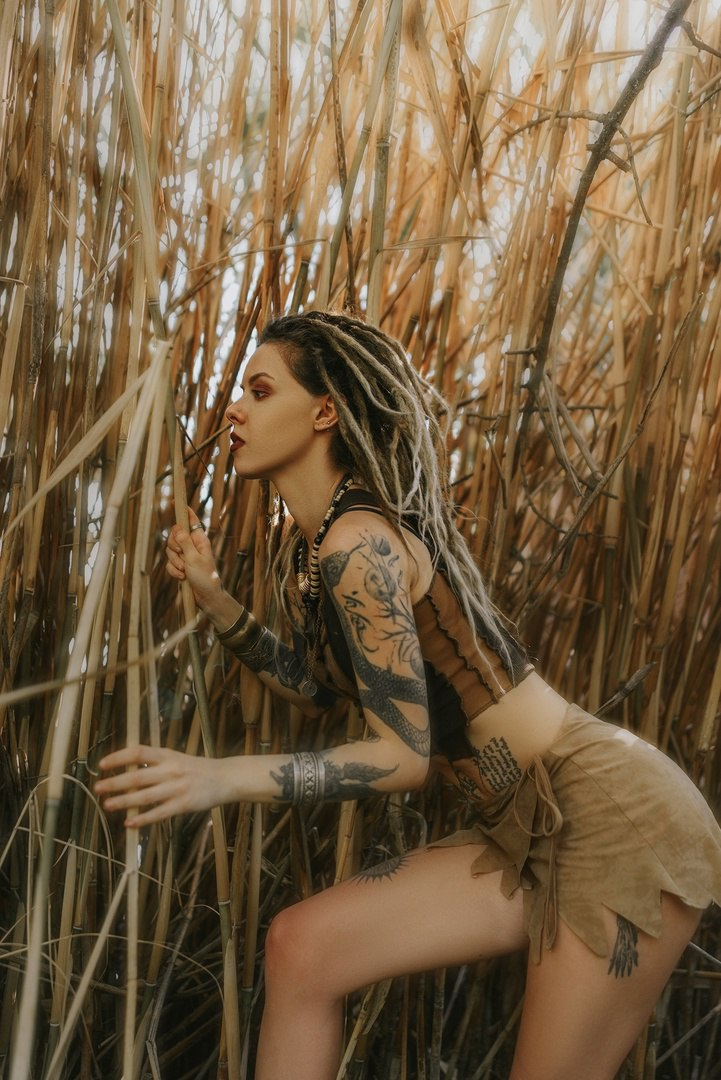 Exclusive photo of beautiful Dreads by Only Girls (@only-girls) and real Female, Long Legs and Long Hair
