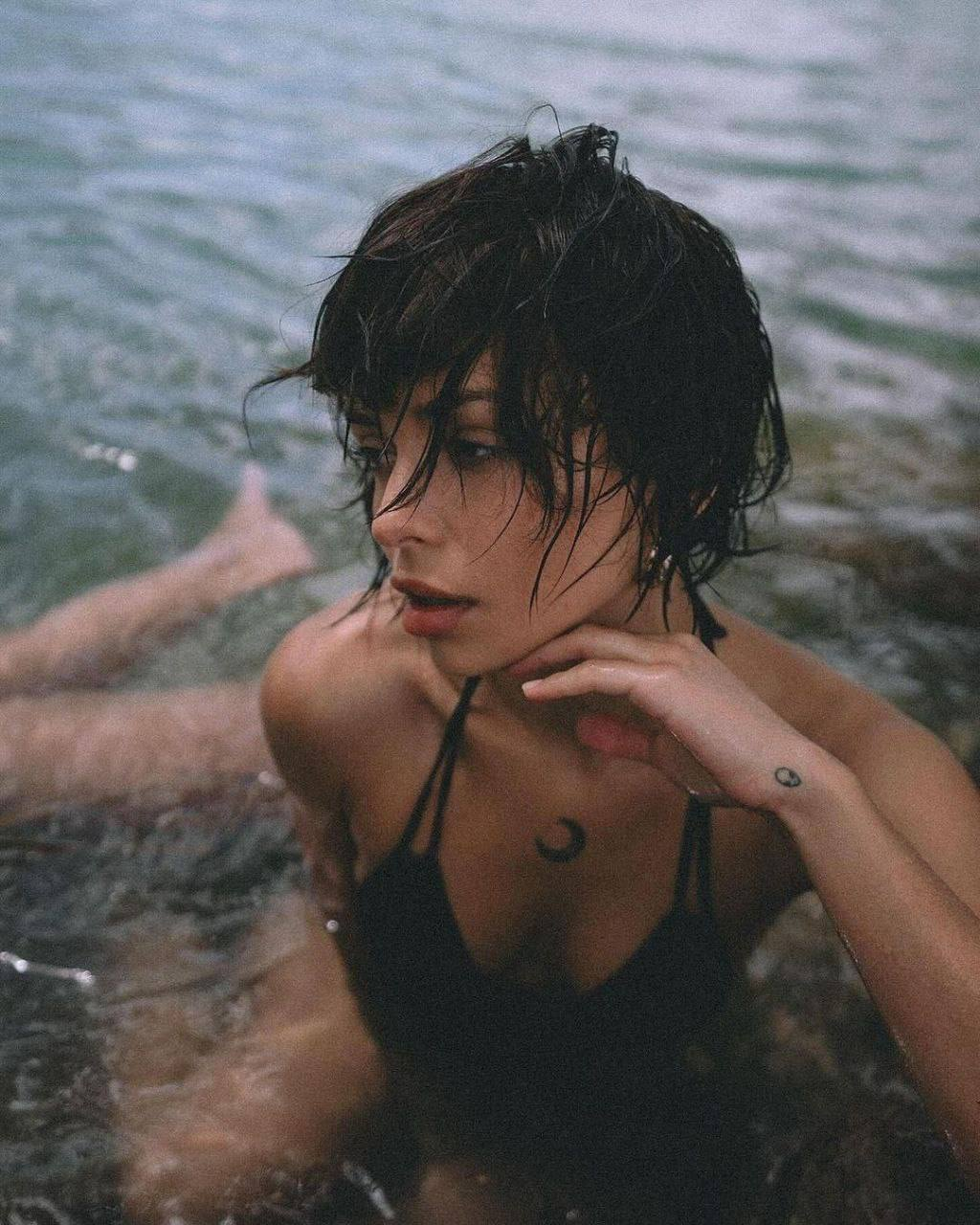Exclusive photo of beautiful Brunette by Only Girls (@only-girls) and real Hair and Wet