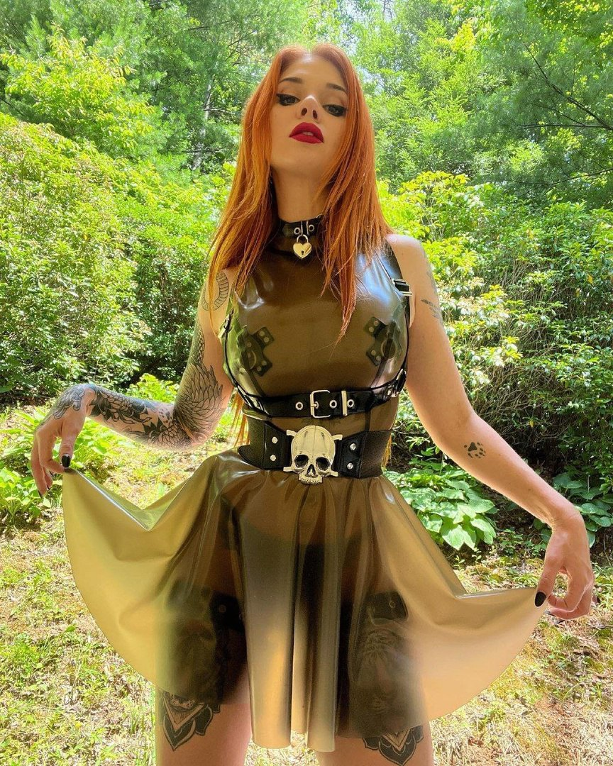 Exclusive photo of beautiful Choker by Only Girls (@only-girls) and real Dress and Harness
