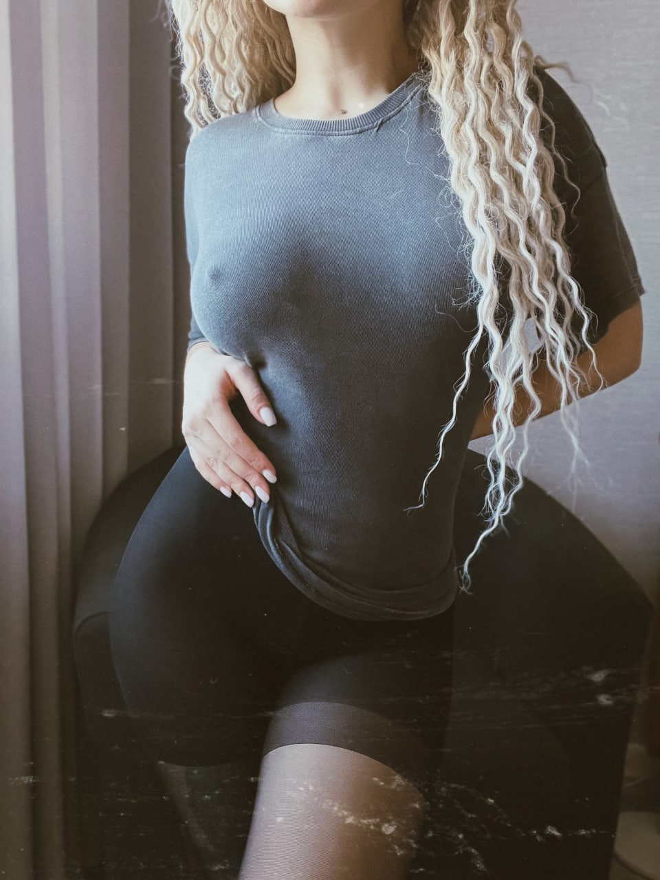 Exclusive photo of beautiful Boobs by Only Girls (@only-girls) and real Blonde, Curvy and Body