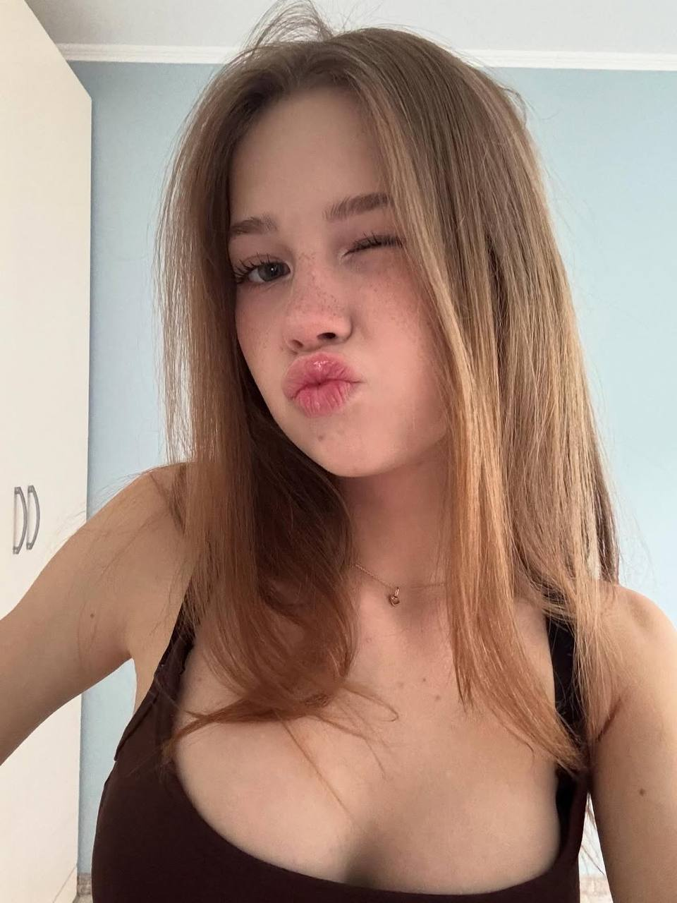 Exclusive photo of beautiful Brunette by Only Girls (@only-girls) and real Beautiful and Freckles