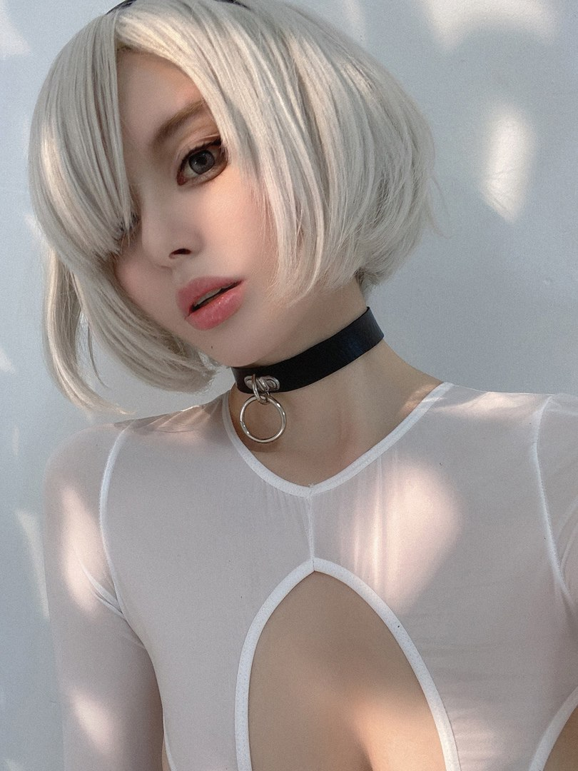 Exclusive photo of beautiful Asian by Only Girls (@only-girls) and real Bodysuit, Cleavage and Bangs