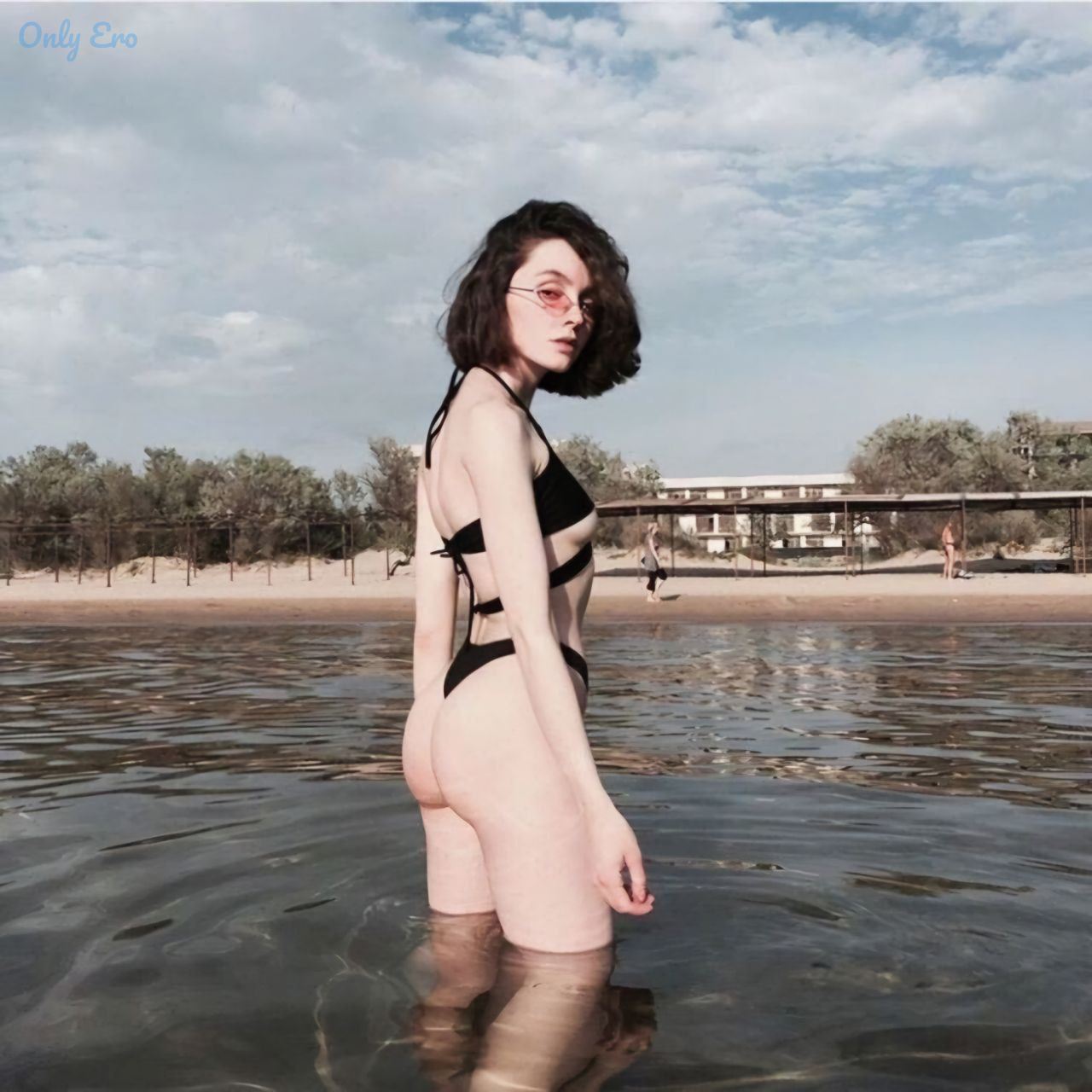 Exclusive photo of beautiful Brunette by Only Girls (@only-girls) and real Bikini, Long Legs and Beach