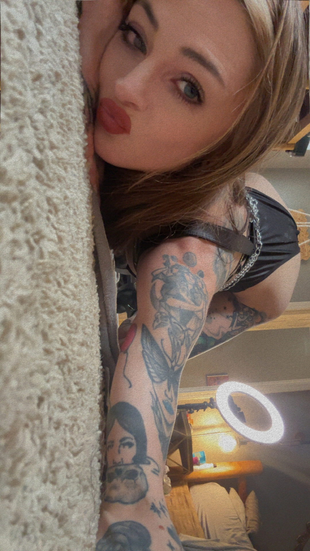 Exclusive photo of beautiful Alternative by Sinner Sanctuary ✨🥀 (@sinnersanctuary) and real Blue Eyes and Bent Over