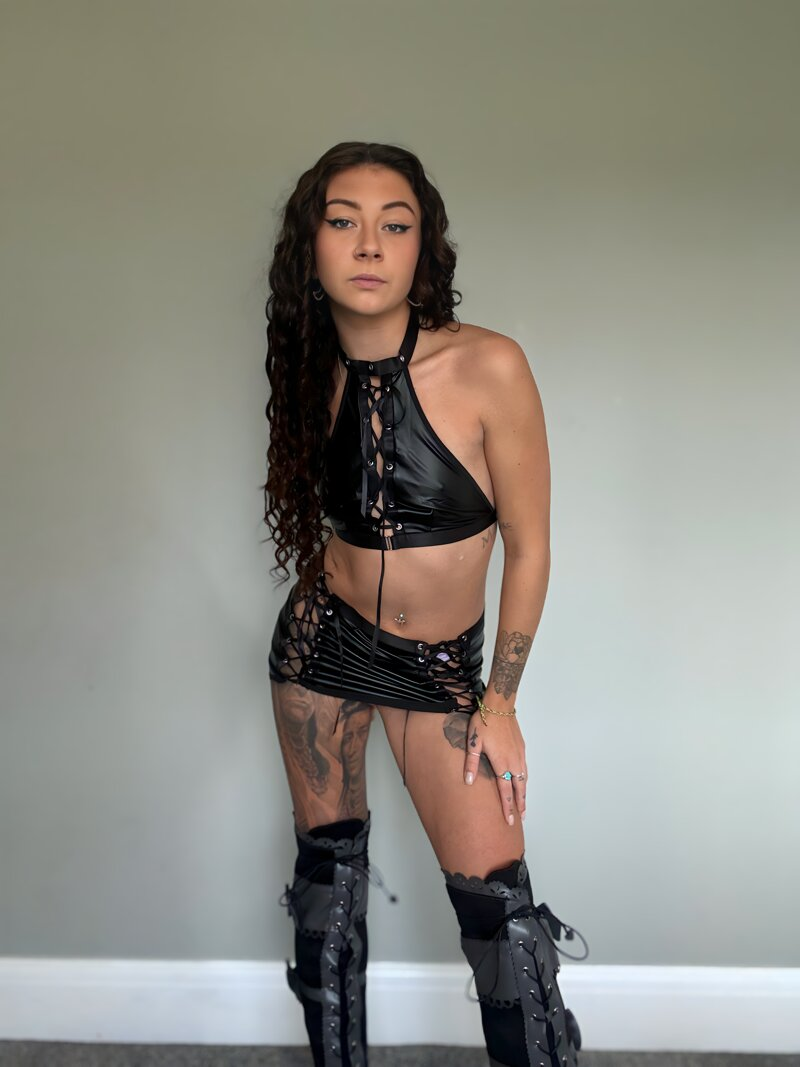 Exclusive photo of beautiful Boots by Goddess Violette👸🏻💜 (@violettegoddess) and real Curly Hair and Shoes